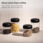 Fellow Atmos Electric Vacuum Canister & Storage Container - Airtight Coffee & Food Storage Containers - Coffee Containers - (Matte Black, 1.2 Liter)