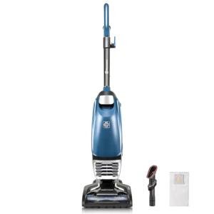 Vacmaster UB0302E Bagged Upright Vacuum Lightweight Cleaner 2-Motor Power Suction with HEPA Filtration, LED Headlight for Pet Hair, Carpet and Hardwood Floor, Blue