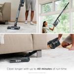 Shark Pet Cordless Stick Vacuum with XL Dust Cup, LED Headlights, Removable Handheld Vac, Crevice Tool, Portable Vacuum for Household Pet Hair, Carpet & Hard Floors, 40min Runtime, Ice Blue, IX141AMZ
