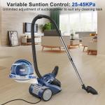 Sweepcent Canister Vacuum Cleaner 45KPa Power Bagless Canister Vacuums for Home with 5 Tools 4.5QT Dust Cup Double HEPA Filter Lightweight Multi-Surface Vacuum Cleaners for Carpet Hard Floor Pet Hair