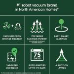 iRobot Roomba 105 Vac Robot Vacuum with AutoEmpty Dock - Self-Empties for 75 Days, Easy to use, Intense Power-Lifting Suction, LiDAR Navigation, Multi-Surface Cleaning, Cleans in Neat Rows