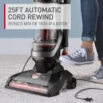Hoover WindTunnel Cord Rewind Pro Bagless Vacuum Cleaner, Corded Upright Vacuum Cleaner for Carpet and Hard Floor, Automatic Cord Rewind, Corded Vacuum Cleaners for Home Use