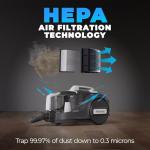 Kenmore DC5070.01 Upgrade 500 Series Bagless Canister Vacuum with Hair Eliminator Brushroll，2-Motor Cyclonic Technology, HEPA Filtration & 24' Auto Cord Rewind for Pet, Carpets, Hard Floors, Stairs