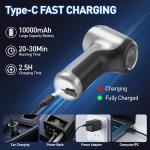 AHNR Handheld Car Vacuum Cleaner Cordless with Brushless Motor, 20000PA High Power Vacuum Cleaner & Air Duster, 3 in 1 Keyboard Portable Mini Hand Held Vacuums Cleaner for Car Home