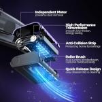 Pet Hair Handheld Vacuum Cordless: 20000PA High Power Car Vacuum with Motorized Brush and LED Light, Rechargeable Hand Held Vacuum Cleaner with Reusable Filter for Car, Home, Office & Pet, Purple