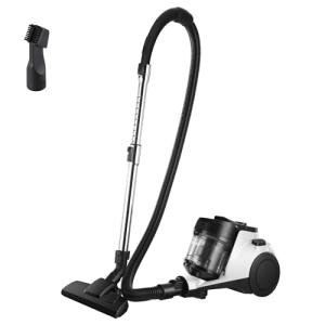 Eureka Bagless Canister Vacuum Cleaner, 1100W High Power Vacuum Cleaner for Carpets and Hard Floors HEPA Filter Extension Tube 2-in-1 Crevice Tool Floor Nozzle, NEN121WH
