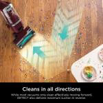 Shark DETECT Lift-Away Corded Upright Vacuum with Detect Technology, Self-Cleaning Brushroll for No Hair Wrap, Anti-Allergen Complete Seal, and Odor Neutralizer Technology, Burgundy, LA492