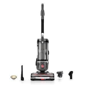 Hoover WindTunnel Tangle Guard Bagless Vacuum Cleaner, Corded Upright Vacuum, HEPA Media Filtration, Anti-Hair Wrap, Headlights, Swivel Steering, Corded Vacuum Cleaners for Home Use