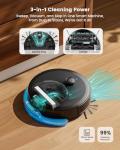Lefant LiDAR Robot Vacuum and Mop, 450ml Visible Dustbin, Upgraded 190° PSD Obstacle Avoidance, Customized Cleaning, Multi-Floor Mapping, 150 Mins Runtime, 2.4G/5G WiFi, Pet Hair & Carpets, M330 Pro