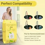 50558 Canister Vacuum Bags Replacement for Kenmore Vacuum Type C/Q 5055, 50555, 50557, 50558 and Pana·sonic Type C-5, C-18 Vacuum bags- 12 Pack