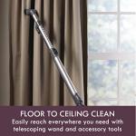 Kenmore Friendly Lightweight Bagless Compact Canister Vacuum with Pet Powermate, HEPA, Extended Telescoping Wand, Retractable Cord and 2 Cleaning Tools, Eggplant