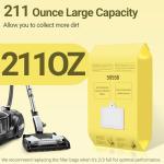 50558 Canister Vacuum Bags Replacement for Kenmore Vacuum Type C/Q 5055, 50555, 50557, 50558 and Pana·sonic Type C-5, C-18 Vacuum bags- 12 Pack