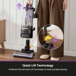 Eureka FlexReach Powerful Upright Vacuum Cleaner for Carpet and Hard Floor, Lift-Up Vacuum with Large Dust Cup, Anti-Tangle, NEU651PL, Purple