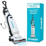 Simplicity Vacuums Allergy Bagged Vacuum Cleaners for Home, Carpet, Rugs, and Hardwood, Multi Surface Upright Vacuum Cleaner with Certified HEPA Vacuum, Pet Vacuum, S20EZM