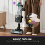 Eureka FlexReach Plus Bagless Upright Vacuum Cleaner for Home,Pet Vacuum for Carpet and Hard Floor, Lift-Up Vacuum with Flooring Type Sensor, HEPA Filter,Anti-Tangle, NEU652, Green