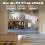 roborock Qrevo Series Robot Vacuum and Mop, 8000Pa Suction, Upgraded from Qrevo S, Anti-Tangle Brush, Smart Obstacle Avoidance, Auto Mop Washing, All-in-One Dock, 200RPM Spinning Mops, White(QV 35A)