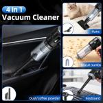 Sycoodeal Handheld Car Vacuum Cleaner, 25000PA Strong Cyclonic Suction Portable Mini Vacuum Cordless with Digital Display Lightweight Handheld for Pet Hair, Car, Home, Office, Kitchen