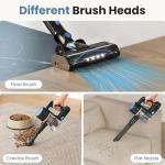 NEWBULIG Cordless Vacuum Cleaner, Lightweight Stick Vacuum for Home with Anti-Tangle and LED Lights, Powerful Rechargeable Wireless Cleaners for Hardwood Floors Carpet Pet Hair