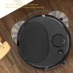 Fdit Robot Vacuum Cleaner, Mini Automatic Avoidance USB Charging Smart Sweeping Robot for Wooden Flooring for Carpet (Black)