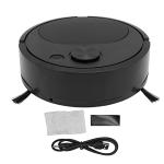 Fdit Robot Vacuum Cleaner, Mini Automatic Avoidance USB Charging Smart Sweeping Robot for Wooden Flooring for Carpet (Black)