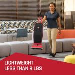 Hoover Commercial Prime Lite Upright, Vacuum Cleaner for Carpet and Hard Floor, Bagged Professional Pro Grade, CH50300, Red