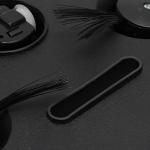 Fdit Robot Vacuum Cleaner, Mini Automatic Avoidance USB Charging Smart Sweeping Robot for Wooden Flooring for Carpet (Black)