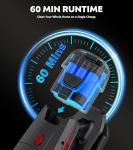 KTTLDRN Cordless Vacuum Cleaner, 500W 45Kpa 60Mins Stick Vacuum Cleaner for Home, Self-Standing Vacuum with 1.5L Dust Cup and HEPA Filter, Anti-Tangle Brush for Hardwood Floors, Carpets, and Pet Hair