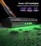 UKDMROX Cordless Stick Vacuum Cleaner: 550W 50KPA 45Mins with Powerful Suction, Self-Standing Lightweight Wireless Rechargeable Handheld Vacuum with Touch Screen for Home Pet Hair/Carpets/Floors