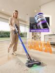 SMOTURE Cordless Vacuum Cleaner, 650W 55KPA 70 Mins Vacuum Cleaners for Home, Pet Brush & Sofa Brush, 3.3Ft Hose, Wall-Mount Charging, Stick Vacuum for Pet Hair/Sofa/Carpet/Hard Floor