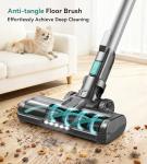 Yassol S10K Cordless Vacuum Cleaner, 55Kpa 60mins Lightweight Stick Vacuum with Powerful Suction for Home, Rechargeable, Self-Standing, Handheld Vacuum Cleaners for Hardwood Floors, Carpets, Pet Hair