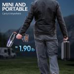 ZARIMI Car Vacuum Portable Cordless, 50000Pa High Power Rechargeable Dust Buster with 2 Batteries & Charger, 6-in-1 Handheld Vacuum Cleaners for Home, Car, Pet Hair, Keyboard, Graphite Black