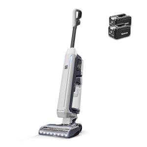 Kenmore CU7005 Litening 24V Cordless Upright Vacuum with Lift-Up & Hair Eliminator Nozzle, Brushless Motor, Up to 80 Mins of Runtime, HEPA Filter & LED Display for Carpets, Hard Floor & Pets, White