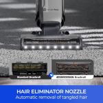 Kenmore CU7005 Litening 24V Cordless Upright Vacuum with Lift-Up & Hair Eliminator Nozzle, Brushless Motor, Up to 80 Mins of Runtime, HEPA Filter & LED Display for Carpets, Hard Floor & Pets, White