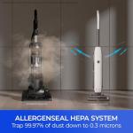 Kenmore CU7005 Litening 24V Cordless Upright Vacuum with Lift-Up & Hair Eliminator Nozzle, Brushless Motor, Up to 80 Mins of Runtime, HEPA Filter & LED Display for Carpets, Hard Floor & Pets, White