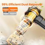 Nikocreos Portable Car Vacuum Cordless Mini Handheld Vacuums Cleaner High Power with LCD Display and Multi-Nozzles, Hand held Cleaners for Car, Home, Office, Sofa, Pet Hair,Keyboard (Black)