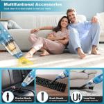 TROIZO Handheld Vacuum Cordless, 14500PA Powerful Suction Hand Held Vacuum Cleaner with Brushless Motor, Rechargeable and Portable Car Vacuum for Home Office Car Pet