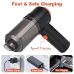 JLFJMGC Handheld Vacuum Cordless, Hand Held Car Vacuum Cleaner Portable