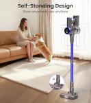 FKIEN Cordless Vacuum Cleaner, 550W 45kPa 65Mins Vacuum Cleaners for Home with LED Display, Self-Standing Stick Vacuum with Anti-Tangle Brush, Rechargeable Vacuum Cordless for Pet Hair/Carpet/Floor