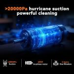 TC-JUNESUN 23Ft Corded Vacuum Cleaner, 600W Powerful Self-Standing Stick Vacuum for Home with 20Kpa Suction, 2 Speeds Lightweight Household Vacuum Cleaner for Carpet,Hardwood Floors and Pet Hair