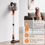 TC-JUNESUN 23Ft Corded Vacuum Cleaner, 600W Powerful Self-Standing Stick Vacuum for Home with 20Kpa Suction, 2 Speeds Lightweight Household Vacuum Cleaner for Carpet,Hardwood Floors and Pet Hair