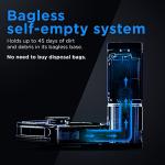 Shark RV2310AE Matrix Self-Emptying Robot Vacuum with Bagless, 45-Day Capacity, Self-Cleaning Brushroll for Pet Hair, No Spots Missed on Carpets & Hard Floors, Precision Home Mapping, Wi-Fi, Black