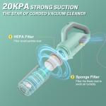 BUTY BULU Stick Vacuum Cleaner, Corded Lightweight Powerful Electric Broom Vacumm for Home Apartment Office Hardwood Floors Carpet Pet Hair Dust Clean, 20Ft Power Cord, 20KPa Strong Suction