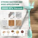 BUTY BULU Stick Vacuum Cleaner, Corded Lightweight Powerful Electric Broom Vacumm for Home Apartment Office Hardwood Floors Carpet Pet Hair Dust Clean, 20Ft Power Cord, 20KPa Strong Suction
