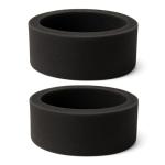 HQRP 2-Pack Foam Outer Circular Filter compatible with Bissell PowerForce Helix 1240, 12401, 12406, 1240R, 1240U, 1240V, 1240W, 12B1, 68C7, 6582, 6583 series Bagless Upright Vacuums