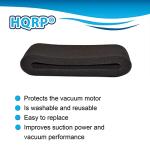 HQRP 2-Pack Foam Outer Circular Filter compatible with Bissell PowerForce Helix 1240, 12401, 12406, 1240R, 1240U, 1240V, 1240W, 12B1, 68C7, 6582, 6583 series Bagless Upright Vacuums