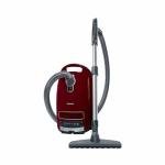 Miele Complete C3 Limited Edition Bagged Canister Vacuum Cleaner with AirClean System, AllTeQ Universal Floorhead, and Parquet Twister Floorbrush, in Tayberry Red