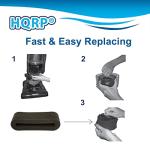 HQRP 2-Pack Foam Outer Circular Filter compatible with Bissell PowerForce Helix 1240, 12401, 12406, 1240R, 1240U, 1240V, 1240W, 12B1, 68C7, 6582, 6583 series Bagless Upright Vacuums