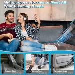 Blestan Cordless Car Vacuum Lightweight High Power Handheld Vacuum Cleaner with LED Light, Hand Vacuum for Car Home Office and Pet Hair, BlackBlue