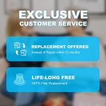 Blestan Cordless Car Vacuum Lightweight High Power Handheld Vacuum Cleaner with LED Light, Hand Vacuum for Car Home Office and Pet Hair, BlackBlue