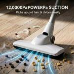 Trunera Corded Stick Vacuum Cleaner, 2-in-1 Lightweight Vacuum with 400W Suction, Floor Brush & Crevice Tool Included, 13 ft Power Cord, 0.5L Dust Cup for Hard Floors and Low-Pile Carpets